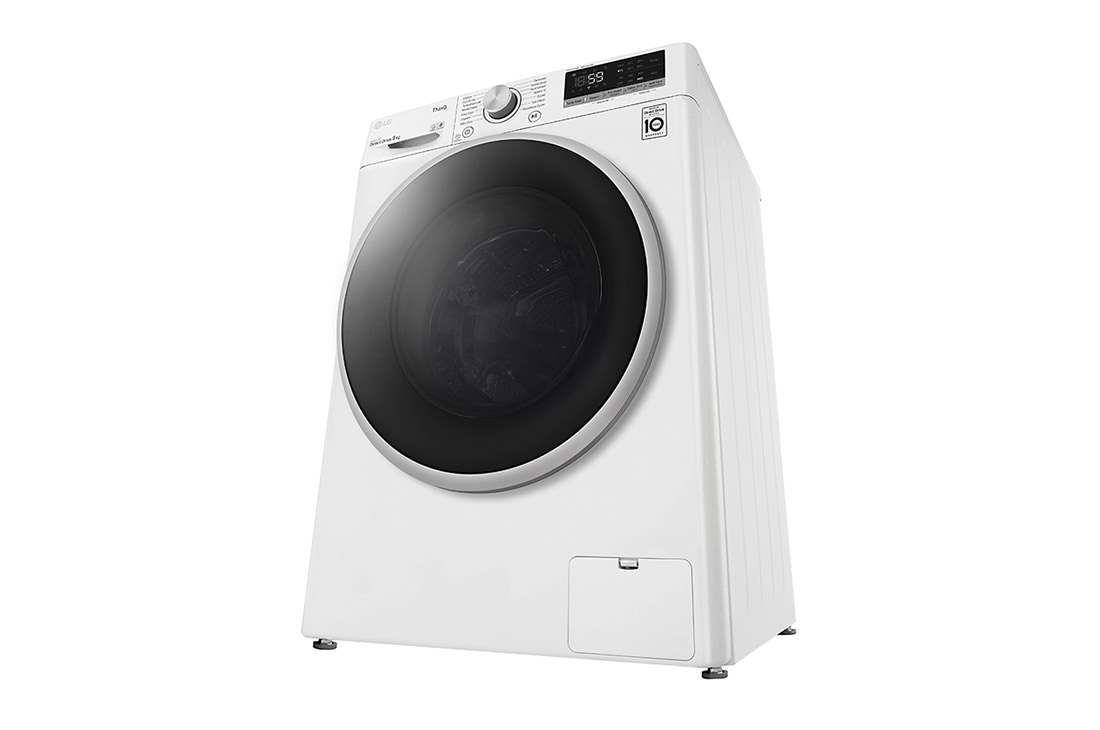 LG  9 kg Vaskemaskin(Hvit) - Energiklasse D, TurboWash™, AI DD™, Smart Diagnosis™ med Wi-Fi, P4AQVN1W, thumbnail 12