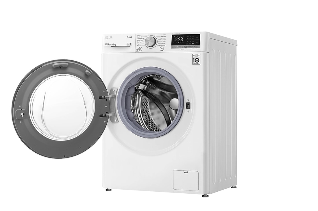 LG  9 kg Vaskemaskin(Hvit) - Energiklasse D, TurboWash™, AI DD™, Smart Diagnosis™ med Wi-Fi, P4AQVN1W, thumbnail 13
