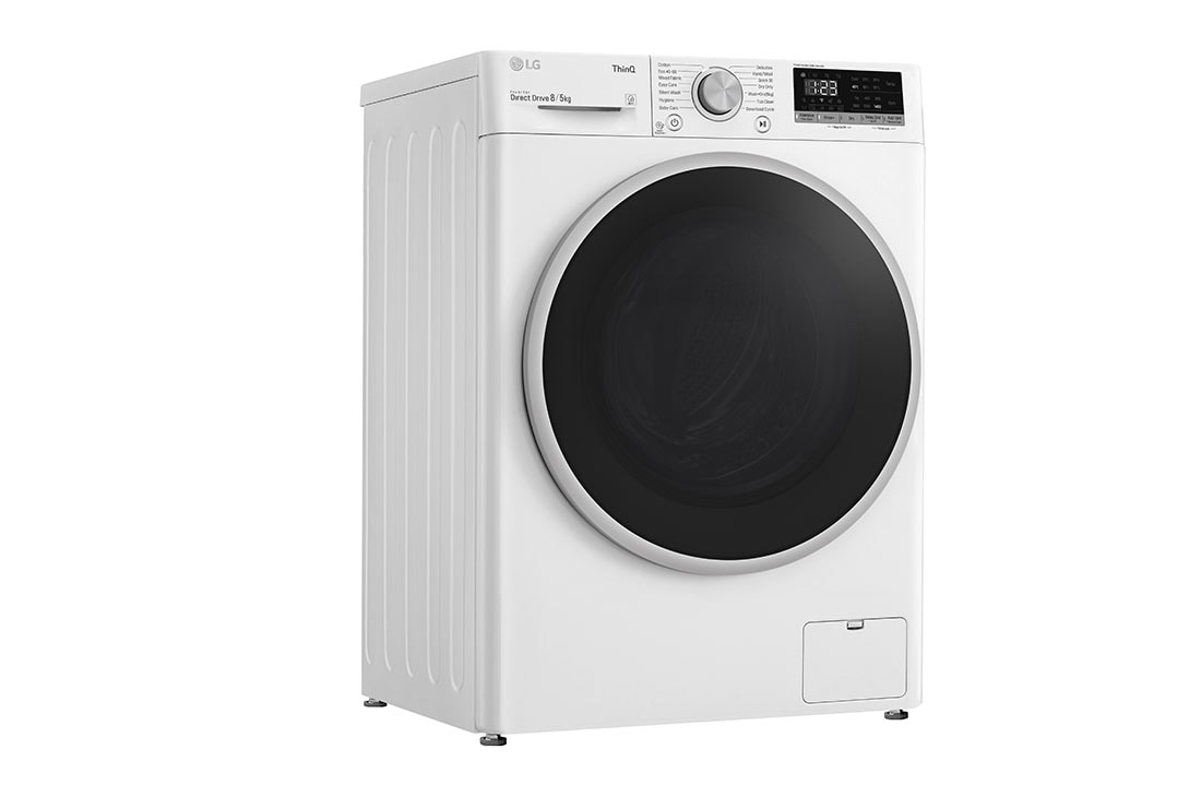 LG 7 kg / 5 kg Kombinert vaskemaskin/tørketrommel(Hvit) - Energiklasse E, AI DD™, Smart Diagnosis™ med Wi-Fi, F2DV507N1WS, F2DV507N1WS, thumbnail 11