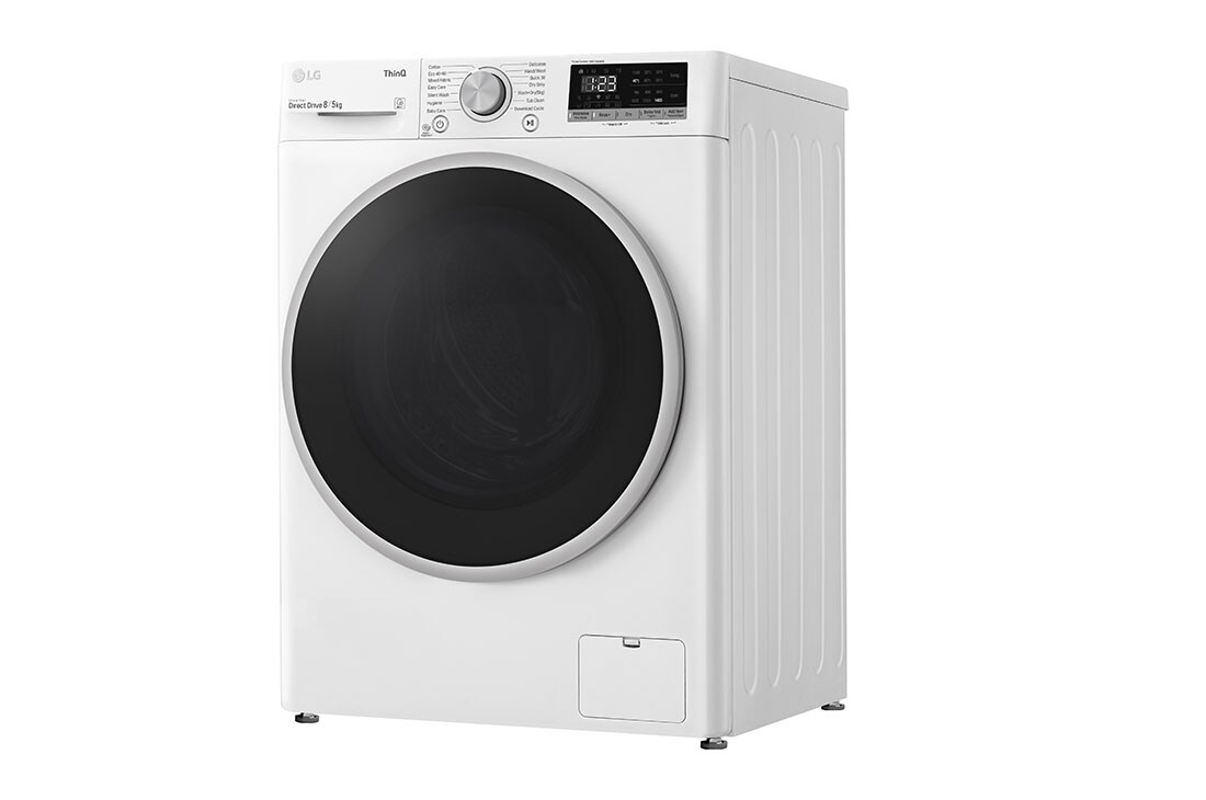 LG 7 kg / 5 kg Kombinert vaskemaskin/tørketrommel(Hvit) - Energiklasse E, AI DD™, Smart Diagnosis™ med Wi-Fi, F2DV507N1WS, F2DV507N1WS, thumbnail 12