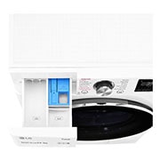 LG 8.5 kg / 5 kg Kombinert vaskemaskin/tørketrommel(Hvit) - Steam+, Energiklasse E, TurboWash™360, AI DD™, Smart Diagnosis™ med Wi-Fi, CV92T5S2SQE, thumbnail 6