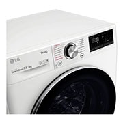 LG 8.5 kg / 5 kg Kombinert vaskemaskin/tørketrommel(Hvit) - Steam+, Energiklasse E, TurboWash™360, AI DD™, Smart Diagnosis™ med Wi-Fi, CV92T5S2SQE, thumbnail 7