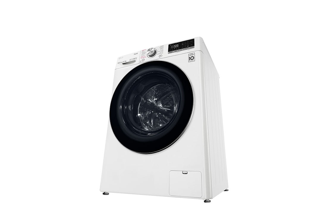 LG 9 kg / 6 kg Kombinert vaskemaskin/tørketrommel(Hvit) - Steam, Energiklasse E, TurboWash™, AI DD™, Smart Diagnosis™ med Wi-Fi, CV50V6S2EE, CV50V6S2EE, thumbnail 13