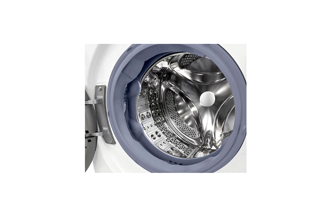 LG 9 kg / 6 kg Kombinert vaskemaskin/tørketrommel(Hvit) - Steam, Energiklasse E, TurboWash™, AI DD™, Smart Diagnosis™ med Wi-Fi, CV50V6S2EE, CV50V6S2EE, thumbnail 4
