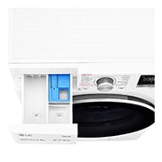 LG 9 kg / 6 kg Kombinert vaskemaskin/tørketrommel(Hvit) - Steam, Energiklasse E, TurboWash™, AI DD™, Smart Diagnosis™ med Wi-Fi, P4AQVH1WE, thumbnail 6