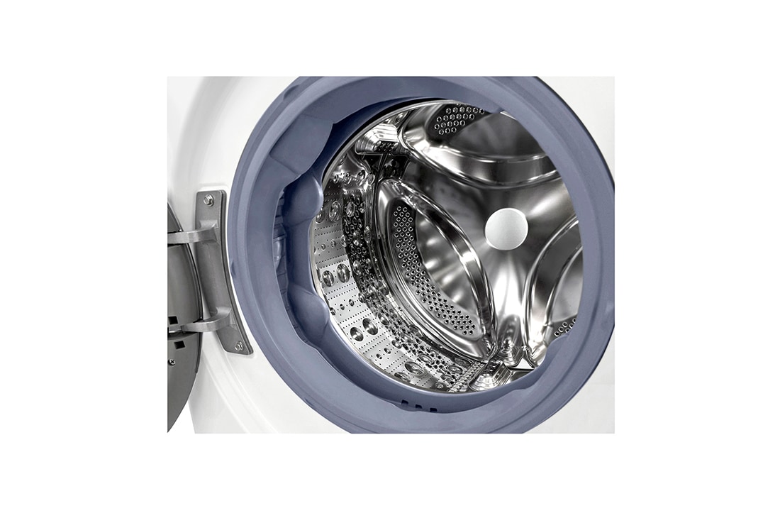 LG 7 kg / 5 kg Kombinert vaskemaskin/tørketrommel(Hvit) - Steam, Energiklasse E, TurboWash™, AI DD™, Smart Diagnosis™ med Wi-Fi, F2DV707S2WS, thumbnail 3