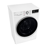 LG 7 kg / 5 kg Kombinert vaskemaskin/tørketrommel(Hvit) - Steam, Energiklasse E, TurboWash™, AI DD™, Smart Diagnosis™ med Wi-Fi, F2DV707S2WS, thumbnail 8