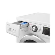 LG 8 kg / 5 kg Kombinert vaskemaskin/tørketrommel(Hvit) - Steam, Energiklasse E, AI DD™, Smart Diagnosis™, CM20T5S2E, CM20T5S2E, thumbnail 5