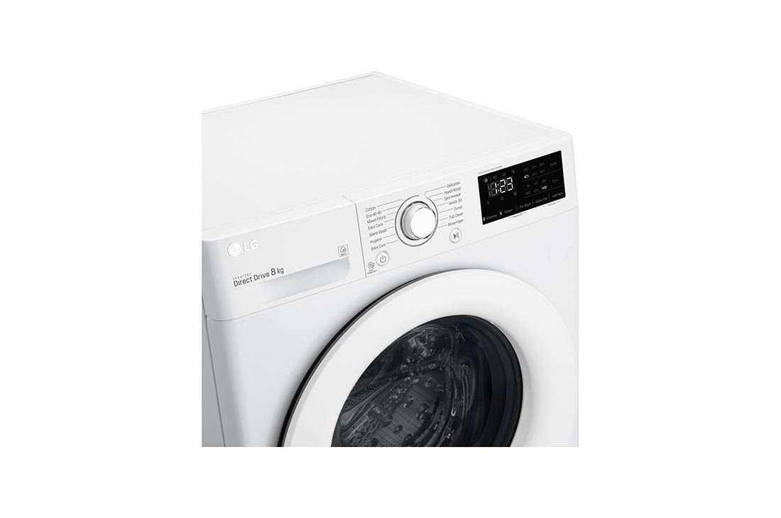LG 8 kg Vaskemaskin(Hvit) - Energiklasse D, AI DD™, Smart Diagnosis, F4WP208N0W, thumbnail 7