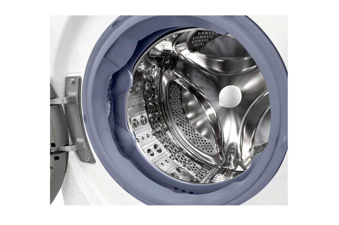 LG 7 kg / 5 kg Kombinert vaskemaskin/tørketrommel(Hvit) - Steam, Energiklasse E, TurboWash™, AI DD™, Smart Diagnosis™ med Wi-Fi, P4AOQH1WS, thumbnail 3