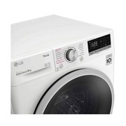 LG  9 kg Vaskemaskin(Hvit) - Steam, Energiklasse D, AI DD™, Smart Diagnosis™ med Wi-Fi, K4WV409S1W, thumbnail 7