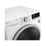 LG 9 kg / 5 kg Kombinert vaskemaskin/tørketrommel(Hvit) - Steam, Energiklasse E, AI DD™, Smart Diagnosis™ med Wi-Fi, F4DV509S1W, thumbnail 7