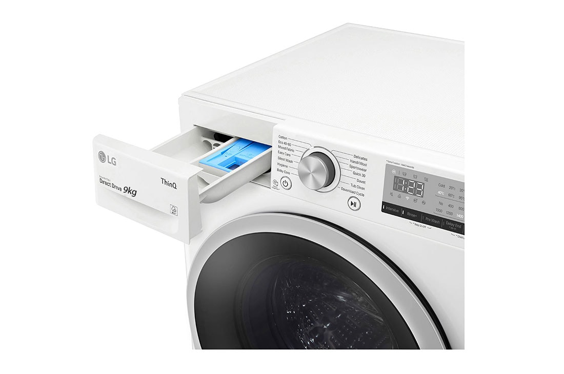 LG 8 kg Vaskemaskin(Hvit), Energiklasse D, AI DD™ , Smart Diagnosis™ med Wi-Fi, F4WV409N1W, F4WV409N1W, thumbnail 5