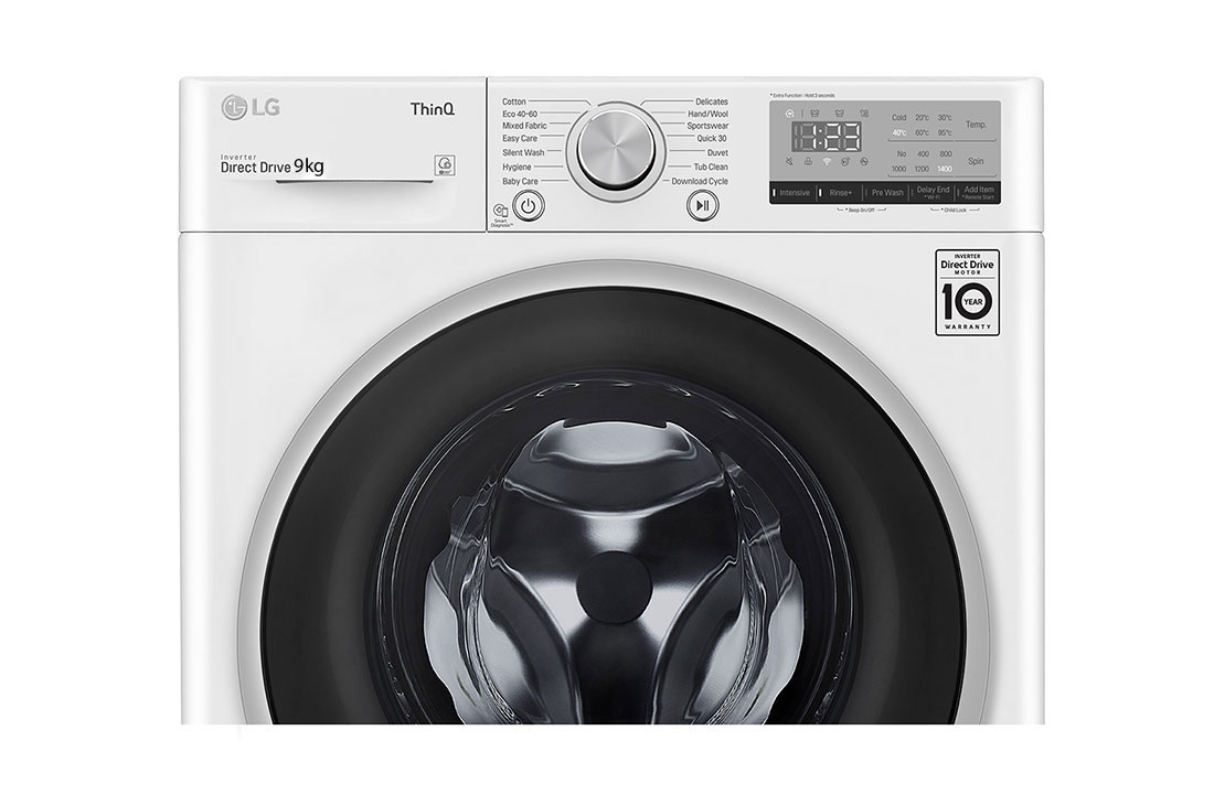 LG 8 kg Vaskemaskin(Hvit), Energiklasse D, AI DD™ , Smart Diagnosis™ med Wi-Fi, F4WV409N1W, F4WV409N1W, thumbnail 6