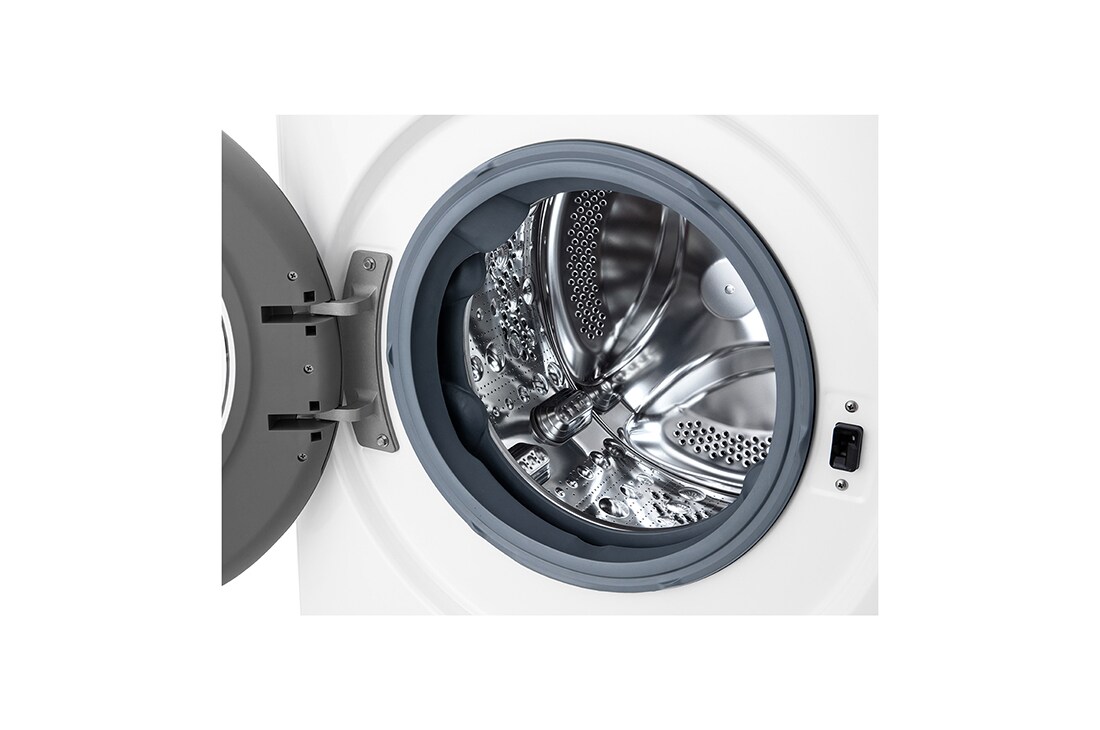 LG  8 kg Vaskemaskin(Hvit) - Energiklasse D, AI DD™, Smart Diagnosis™, K4WV308N1W, thumbnail 3