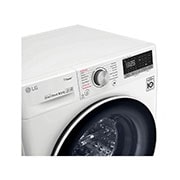 LG 8 kg / 5 kg Kombinert vaskemaskin/tørketrommel(Hvit) - Steam, Energiklasse E, AI DD™, Smart Diagnosis™ med Wi-Fi, F4DV508S0W, thumbnail 3