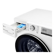 LG 9 kg / 5 kg Kombinert vaskemaskin/tørketrommel(Hvit) - Energiklasse E, AI DD™, Smart Diagnosis™ med Wi-Fi, F4DV409N1W, thumbnail 5