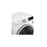 LG  8 kg / 5 kg Kombinert vaskemaskin/tørketrommel(Hvit) - Steam, Energiklasse E, AI DD™, Smart Diagnosis™ med Wi-Fi, K4DV508S1W, thumbnail 7