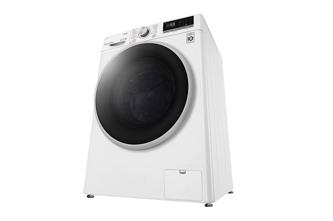 LG  9 kg Vaskemaskin(Hvit) - Steam, Energiklasse D, TurboWash™, AI DD™, Smart Diagnosis™ med Wi-Fi, F4WV509S1W, thumbnail 8