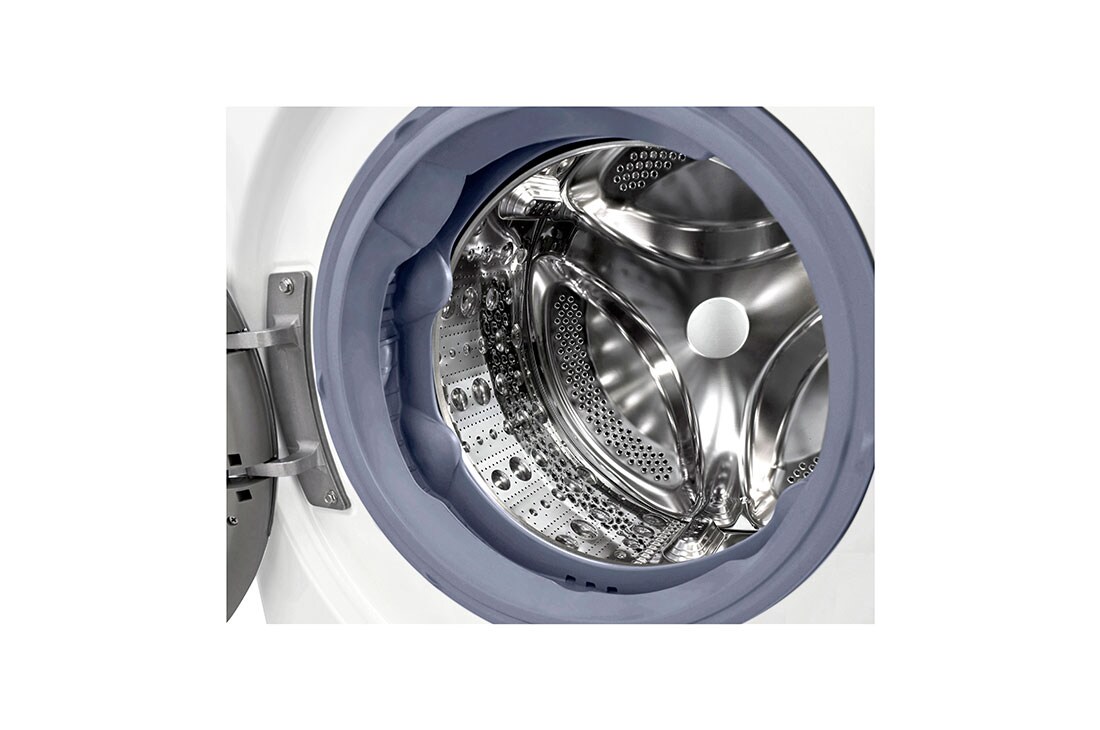 LG 10.5 kg Vaskemaskin(Hvit) -  Energiklasse B, TurboWash™. AI DD™ , Smart Diagnosis™ med wifi, Drum Detail, K4WV710N1W, thumbnail 3