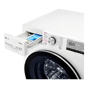 LG 9 kg / 6 kg Kombinert vaskemaskin/tørketrommel(Hvit) - Energiklasse E, Steam™, TurboWash™ , Smart Diagnosis med Wi-fi, K4DV709H0W, K4DV709H0W, thumbnail 5