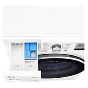 LG 9 kg / 6 kg Kombinert vaskemaskin/tørketrommel(Hvit) - Energiklasse E, Steam™, TurboWash™ , Smart Diagnosis med Wi-fi, K4DV709H0W, K4DV709H0W, thumbnail 6