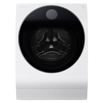12 kg / 7 kg LG SIGNATURE Kombinert vaskemaskin/tørketrommel(Hvit) - Steam, Energiklasse A, TurboWash™, Auto Dose, Smart Diagnosis™ med Wi-Fi1