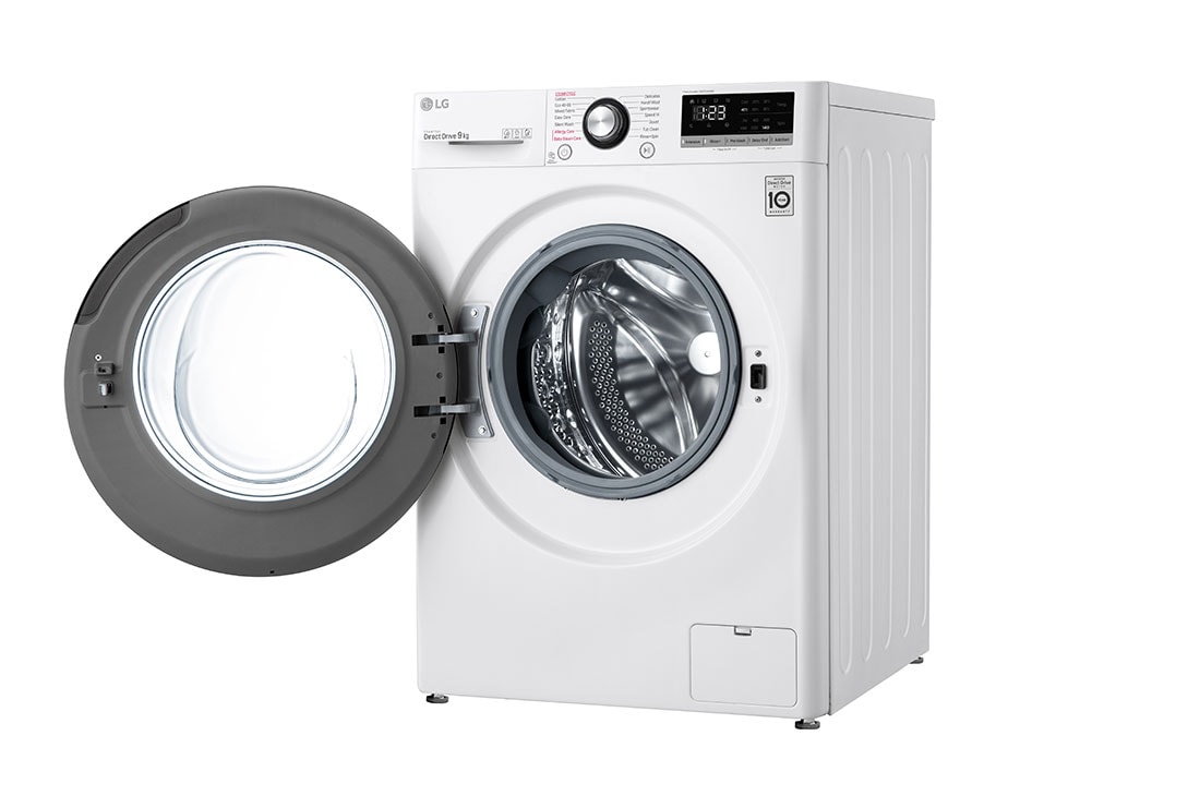 LG 9 kg Vaskemaskin(Hvit) - Energiklasse B, AI DD™, Steam™, Smart Diagnosis, F4WV409S3WE, thumbnail 13