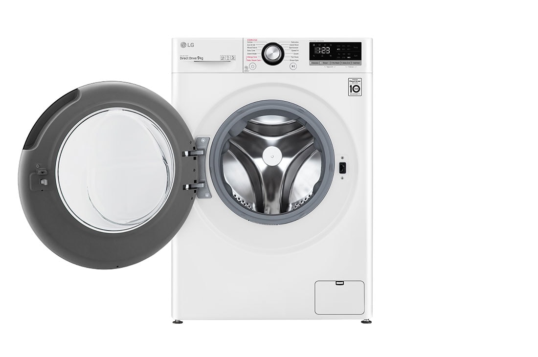 LG 9 kg Vaskemaskin(Hvit) - Energiklasse B, AI DD™, Steam™, Smart Diagnosis, F4WV409S3WE, thumbnail 2
