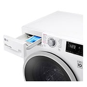LG 8 kg Vaskemaskin(Hvit) - Steam, Energiklasse C, AI DD™, Smart Diagnosis™, W4WV408S1WE, thumbnail 5