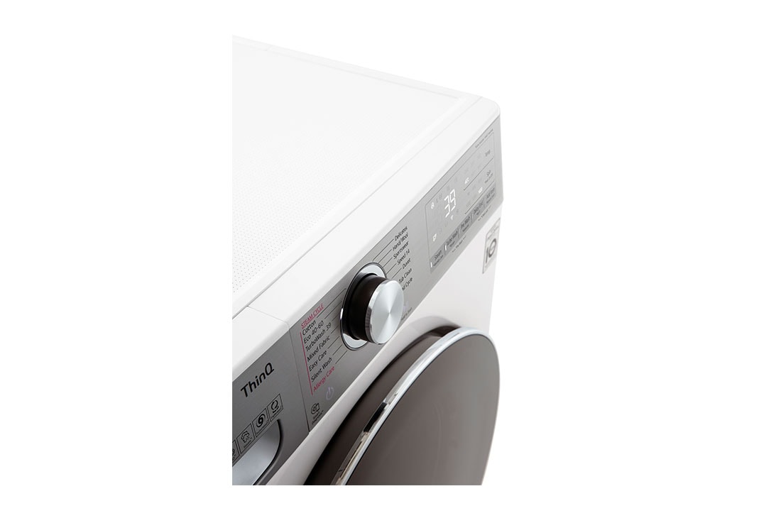 LG 12 kg Vaskemaskin(Hvit) - Steam, Energiklasse A, TurboWash360™, AI DD™, Smart Diagnosis™ med Wi-Fi, P4AVBS2WE, P4AVBS2WE, thumbnail 7