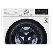 LG 8 kg / 6 kg Kombinert vaskemaskin/tørketrommel(Hvit) - Steam, Energiklasse E, AI DD™, Smart Diagnosis™ med Wi-Fi, CV50T6S2E, CV50T6S2E, thumbnail 4
