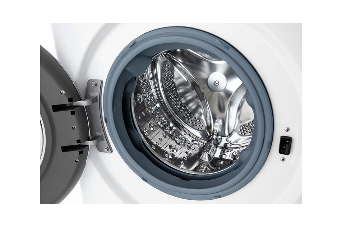 LG 10.5 kg Vaskemaskin(Hvit) - Steam, Energiklasse A, TurboWash360™, AI DD™, Smart Diagnosis™ med Wi-Fi, P4AVJS2WE, P4AVJS2WE, thumbnail 3