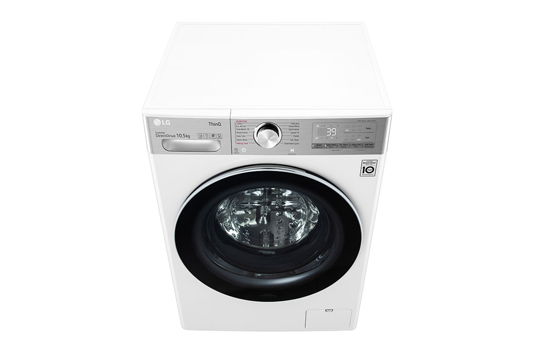 LG 10.5 kg Vaskemaskin(Hvit) - Steam, Energiklasse A, TurboWash360™, AI DD™, Smart Diagnosis™ med Wi-Fi, P4AVJS2WE, P4AVJS2WE, thumbnail 9