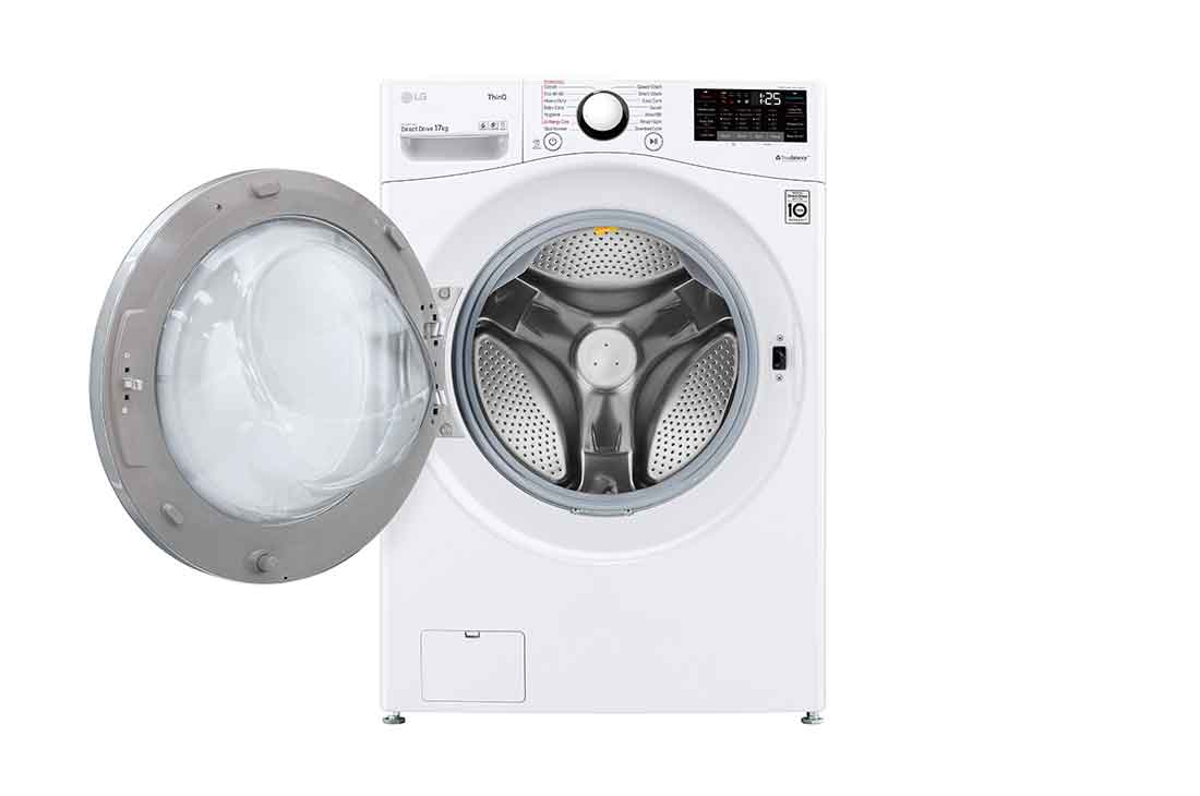 LG 17 kg Vaskemaskine(Hvit) - Steam, Energiklasse E, TurboWash™, Smart Diagnosis™ med Wi-Fi, FVB17NS2QE, FVB17NS2QE, thumbnail 2