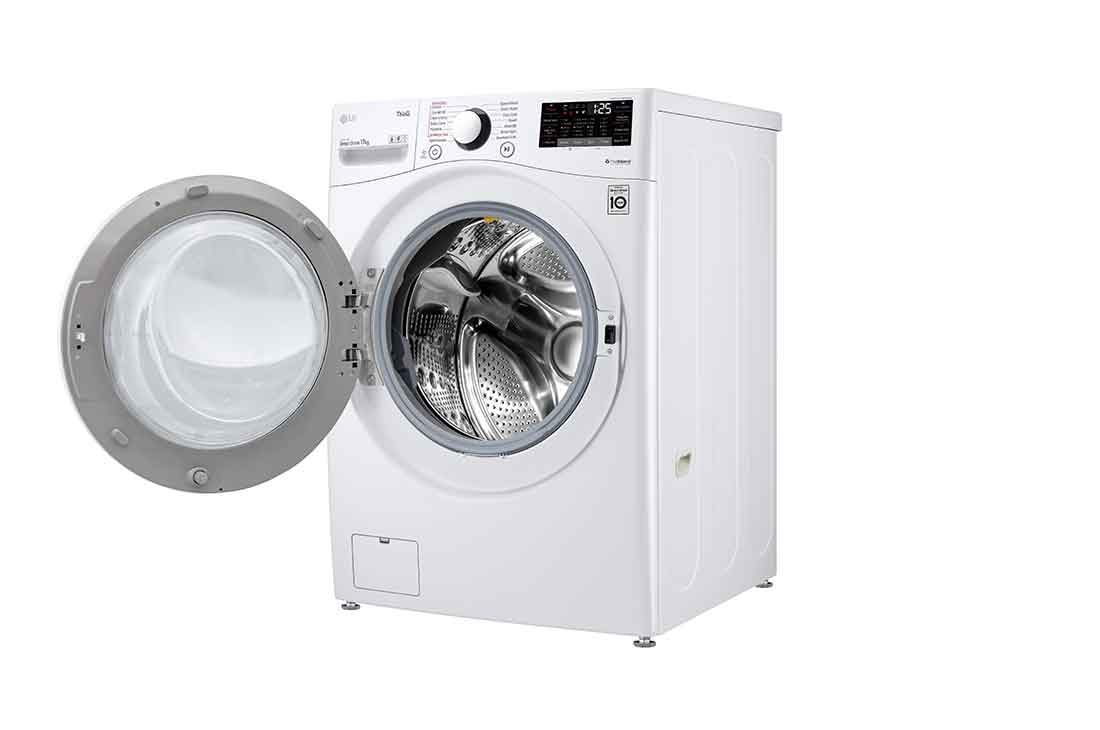 LG 17 kg Vaskemaskine(Hvit) - Steam, Energiklasse E, TurboWash™, Smart Diagnosis™ med Wi-Fi, FVB17NS2QE, thumbnail 12