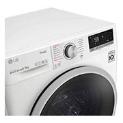 LG 8 kg / 6 kg Kombinert vaskemaskin/tørketrommel(Hvit) - Steam, Energiklasse E, AI DD™, Smart Diagnosis™ med Wi-Fi, K4DV508S1WE, thumbnail 7