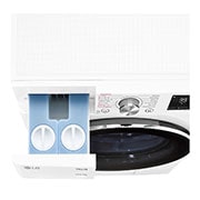 LG 10.5 kg / 7 kg Kombinert vaskemaskin/tørketrommel(Hvit) - Auto-Dose, Steam, Energiklasse E, TurboWash™360, AI DD™, Smart Diagnosis™ med Wi-Fi, CV90V7S2QA, CV74J7S2QA, thumbnail 5