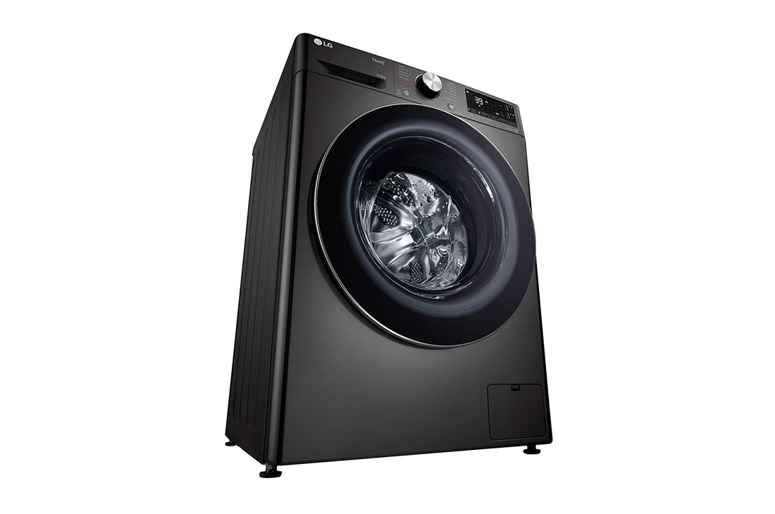 LG 9 kg / 6 kg Kombinert vaskemaskin/tørketrommel(Svart) - Auto-Dose, Steam, Energiklasse E, TurboWash™360, AI DD™, Smart Diagnosis™ med Wi-Fi, CV90V6S2BA, CV90V6S2BA, thumbnail 10