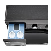 LG 11 kg Vaskemaskin(Svart) - Auto Dose, Steam, Energiklasse A, TurboWash360™, AI DD™, Smart Diagnosis™ med Wi-Fi, tray top view , FV94ENS2QA, thumbnail 6