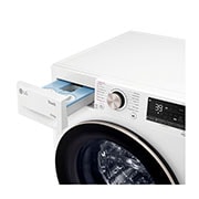 LG 10.5 kg Vaskemaskin(Hvit) - Auto Dose, Steam, Energiklasse A, TurboWash360™, AI DD™, Smart Diagnosis™ med Wi-Fi, FV96JNS2WA, thumbnail 5
