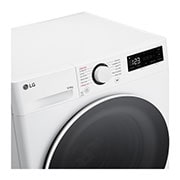 LG 9kg / 6 kg Kombinert vaskemaskin/tørketrommel(Hvit) - Steam, Energiklasse A/D, TurboWash™360, AI DD™, Smart Diagnosis™, Detail_View, CV50T6S2E1, thumbnail 3