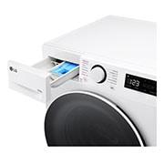 LG 9kg / 6 kg Kombinert vaskemaskin/tørketrommel(Hvit) - Steam, Energiklasse A/D, TurboWash™360, AI DD™, Smart Diagnosis™, Detail_View, CV50T6S2E1, thumbnail 5