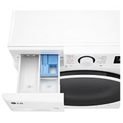 LG 9kg / 6 kg Kombinert vaskemaskin/tørketrommel(Hvit) - Steam, Energiklasse A/D, TurboWash™360, AI DD™, Smart Diagnosis™, Top_Drawer_open, CV50T6S2E1, thumbnail 6