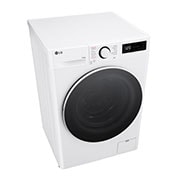 LG 9kg / 6 kg Kombinert vaskemaskin/tørketrommel(Hvit) - Steam, Energiklasse A/D, TurboWash™360, AI DD™, Smart Diagnosis™, Top_Persppective_View, CV50T6S2E1, thumbnail 8