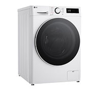 LG 9kg / 6 kg Kombinert vaskemaskin/tørketrommel(Hvit) - Steam, Energiklasse A/D, TurboWash™360, AI DD™, Smart Diagnosis™, Left_View, CV50T6S2E1, thumbnail 10