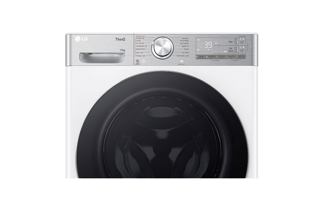 LG 13 kg Vaskemaskin(Hvit) - Auto Dose, Steam+, Energiklasse A, TurboWash360™, AI DD™, Smart Diagnosis™ med Wi-Fi, detail, P4Y9LAP2W, thumbnail 4