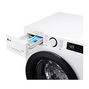 LG 9kg / 6 kg Kombinert vaskemaskin/tørketrommel(Hvit) - Steam, Energiklasse A/D, TurboWash™360, AI DD™, mart Diagnosis™, Detergent port view, F4Y5VRP6WY, thumbnail 5