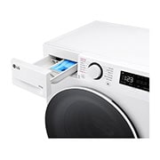 LG Slim 8 kg / 5 kg Kombinert vaskemaskin/tørketrommel(Hvit) - Steam, Energiklasse A/E, AI DD™, Smart Diagnosis™, 47,5cm dybde, Detail4, P2Y5PRP0W, thumbnail 5