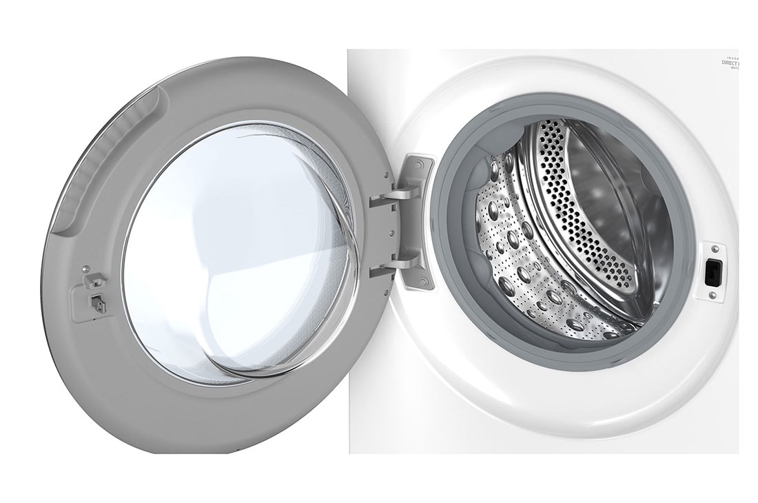 LG 9 kg Vaskemaskin(Essence White) - Energiklasse A, LCD-panel, Auto Dose, TurboWash360™, AI DD™, Smart Diagnosis™ med Wi-Fi, Drum, F4X7509TWS, thumbnail 4